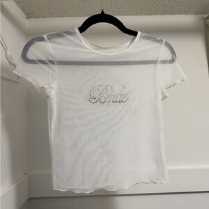 Bride Mesh Top coverup